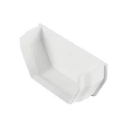 FloPlast Square Internal Stop End White 114mm