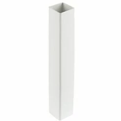 FloPlast Square Line Square Downpipe White 65mm x 2.5m 6 Pack