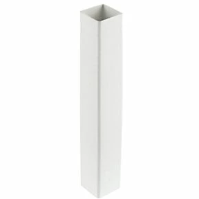 FloPlast Square Line Square Downpipe White 65mm x 2.5m 6 Pack