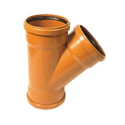 FloPlast Push-Fit 45° Triple Socket Equal Junction 160mm