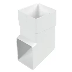 FloPlast Square Line Square Shoe White 65mm