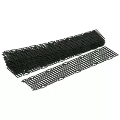 FloPlast Gutter Guards Black 100-115mm x 500mm 10 Pack