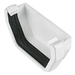 FloPlast Square External Stop End White 114mm