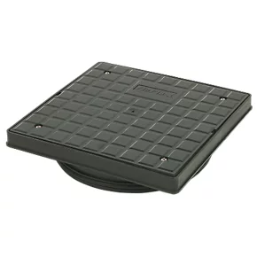 FloPlast Push-Fit Square Mini Access Chamber Cover & Frame 300mm