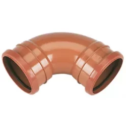 FloPlast Push-Fit 87.5° Double Socket Bend 110mm