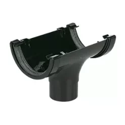 FloPlast Round Running Outlet Black 112mm x 68mm