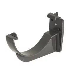 FloPlast Half Round Fascia Bracket Anthracite Grey 112mm 10 Pack
