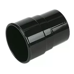 FloPlast Round Downpipe Socket Black 68mm