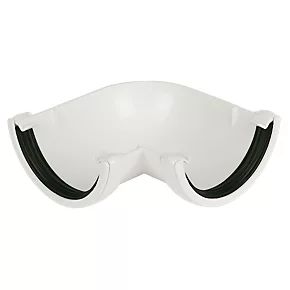 FloPlast 90° Half Round Angle White 112mm