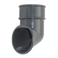 FloPlast Round Downpipe Shoe Anthracite Grey 68mm