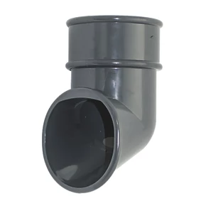 FloPlast Round Downpipe Shoe Anthracite Grey 68mm