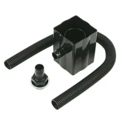 FloPlast Square Rainwater Diverter Black 65/68mm