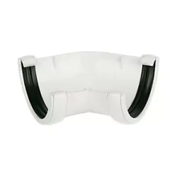 FloPlast 135° Half Round Gutter Angle White 112mm