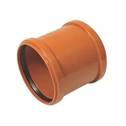 FloPlast Push-Fit Double Socket Underground Pipe Coupling 160mm