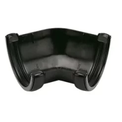 FloPlast 135° Half Round Gutter Angle Black 112mm