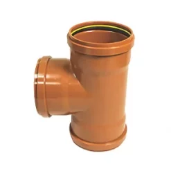 FloPlast Push-Fit 87.5° Triple Socket Equal Junction 160mm