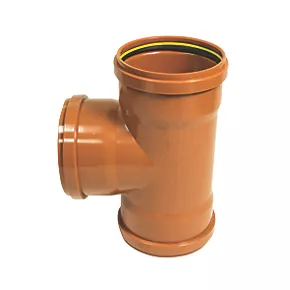 FloPlast Push-Fit 87.5° Triple Socket Equal Junction 160mm