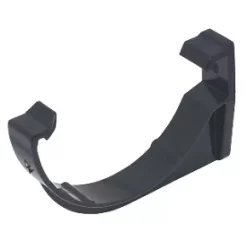 FloPlast Half Round Fascia Bracket Black 76mm 10 Pack