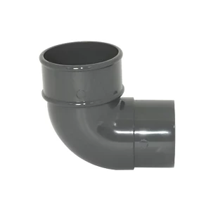 FloPlast 92.5° Round Offset Bend Anthracite Grey 68mm