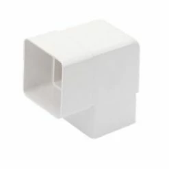 FloPlast Square Line 92.5° Square Offset Bend White 65mm