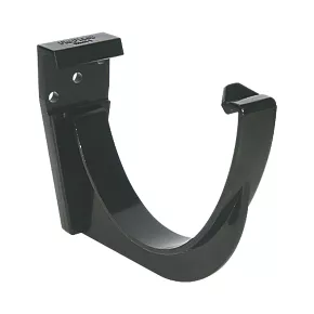 FloPlast Half Round Fascia Bracket Black 115mm 10 Pack