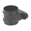 FloPlast Cast Iron Effect Round Pipe Socket Black 68mm
