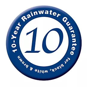 FloPlast Square Line Square Rainwater Diverter Brown 65/68mm - Image 2