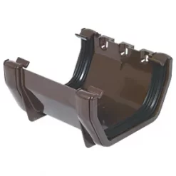 FloPlast Square Union Bracket Brown 114mm