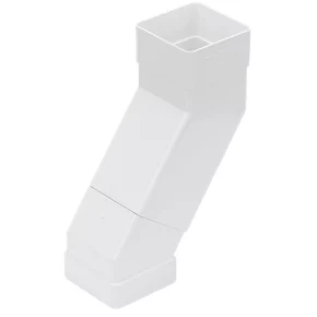 FloPlast Square Line Square 25-65mm Adjustable Offset Bend White 65mm