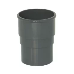 FloPlast Round Downpipe Socket Anthracite Grey 68mm