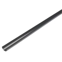 FloPlast Mini Line Half Round Gutter Black 76mm x 2m 6 Pack