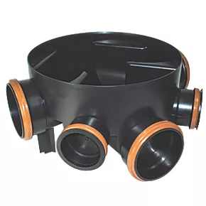 FloPlast Push-Fit 5-Inlet Adjustable Chamber Base 450mm