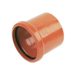 FloPlast Push-Fit Single Socket Underground Pipe Coupling 110mm