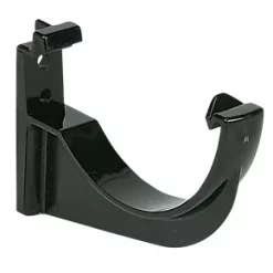 FloPlast Half Round Fascia Brackets Black 112mm 10 Pack
