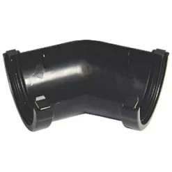 FloPlast Mini Line 135° Half Round Gutter Black 76mm