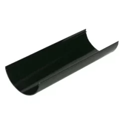 FloPlast Half Round Gutter Black 112mm x 3m