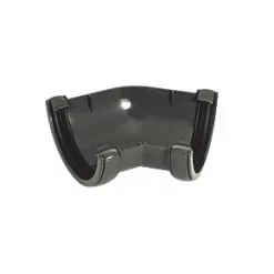 FloPlast 135° Half Round Gutter Angle Anthracite Grey 112mm