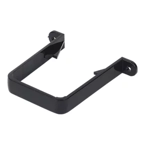 FloPlast Square Line Square Clips Black 65mm 10 Pack