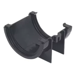 FloPlast Half Round Union Bracket Black 76mm