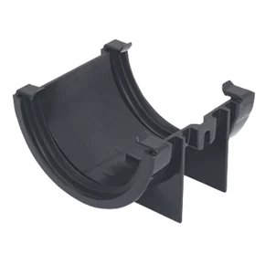 FloPlast Half Round Union Bracket Black 76mm