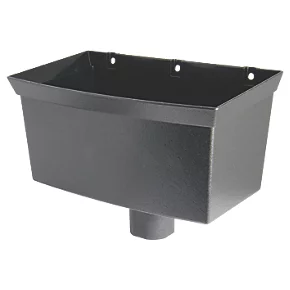 FloPlast Cast Iron Effect Universal Hopper 65-68mm Black