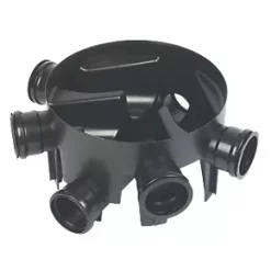 FloPlast Push-Fit 5-Inlet Fixed Inspection Chamber Base 450mm