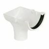 FloPlast Round Stop End Outlet White 112mm x 68mm