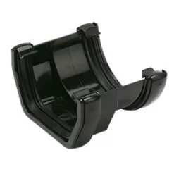 FloPlast Gutter Adaptor Square to Round Gutter Adaptor Black 112-114mm