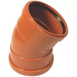 FloPlast Push-Fit 30° Double Socket Bend 160mm
