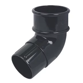 FloPlast Mini Line 112.5° Round Offset Bend Black 50mm