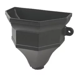 FloPlast Cast Iron Effect Ogee Hopper 65-68mm Black