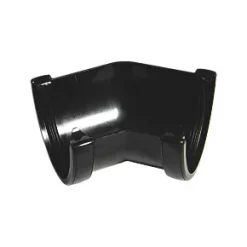 FloPlast Hi-Cap 135° Half Round Gutter Angle Black 115mm